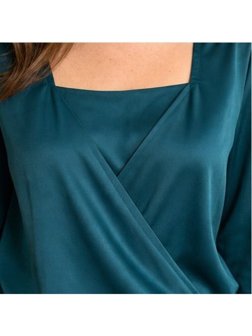 Teal Ruffle Blouse - Picture 4 of 6